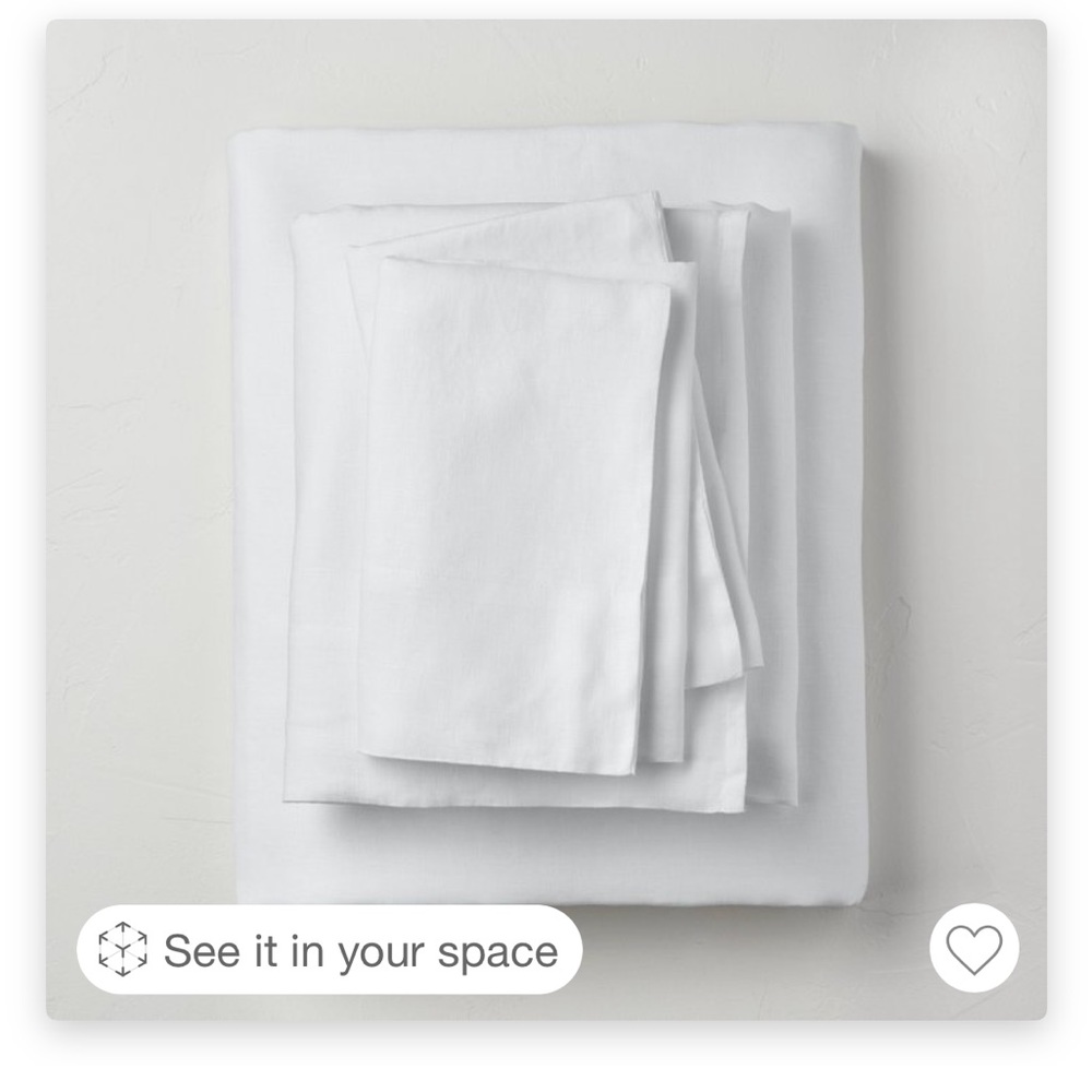 Casaluna FULL SIZED white sheet set